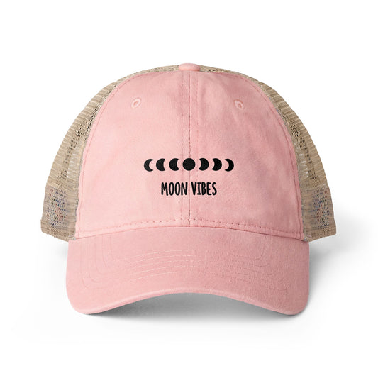 Gorra de Mujer Vintage Efecto Lavado con Malla Trasera
