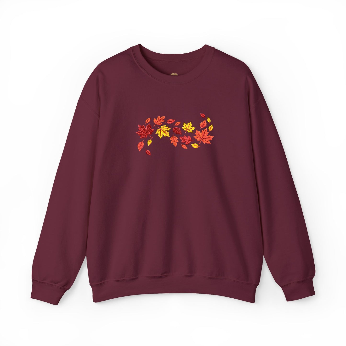 Sudadera de Otoño con Hojas — Diseño Acogedor y Estilo Vintage