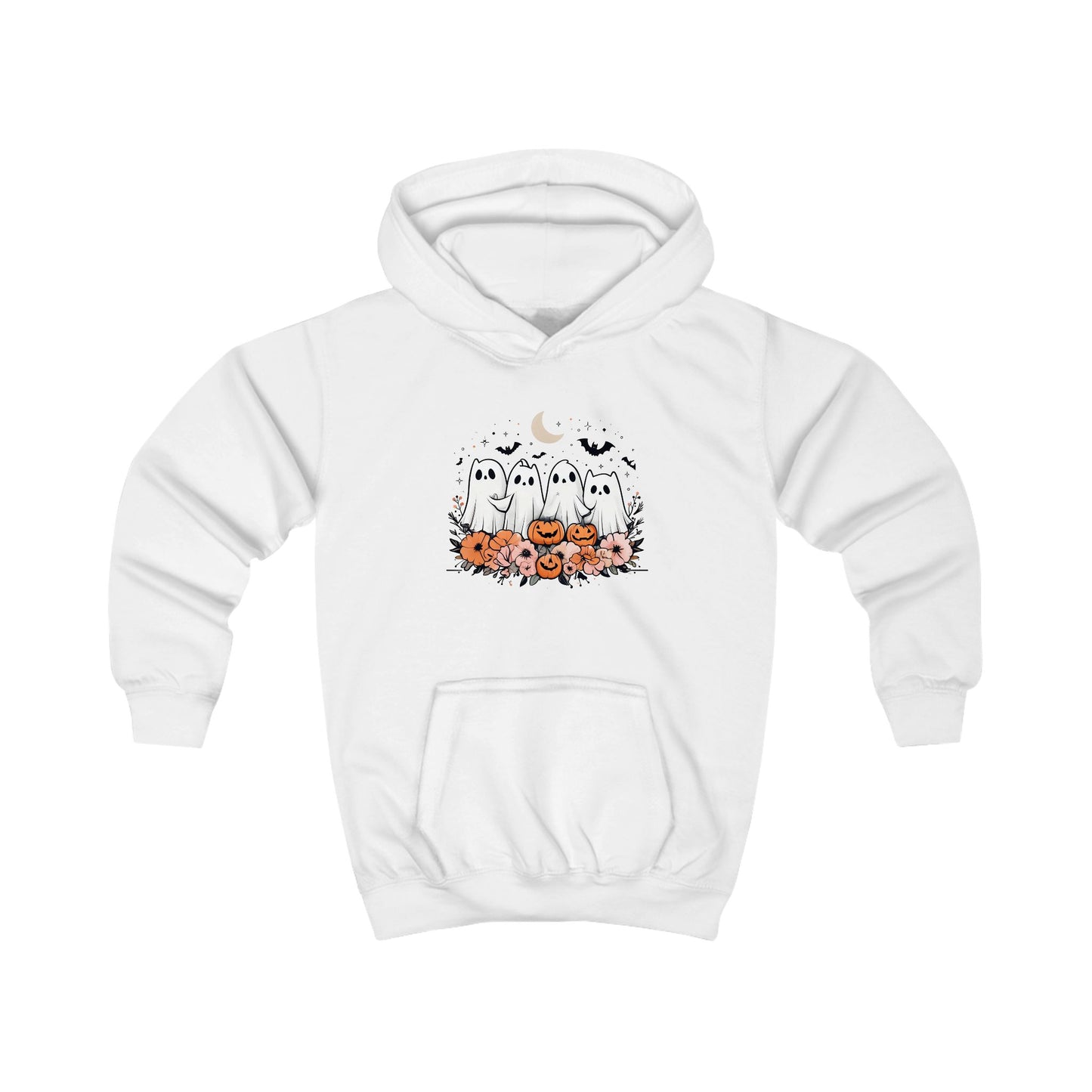 Sudadera Infantil de Halloween — Diseño Adorable de Fantasmas y Calabazas