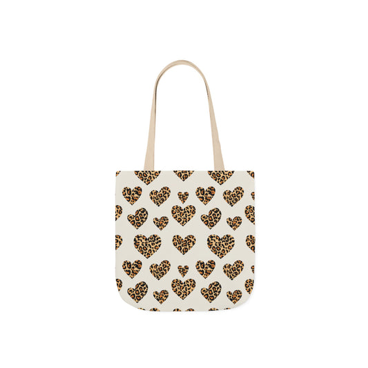 Bolso Tote de Corazones Leopardo — Estampado Animal Print