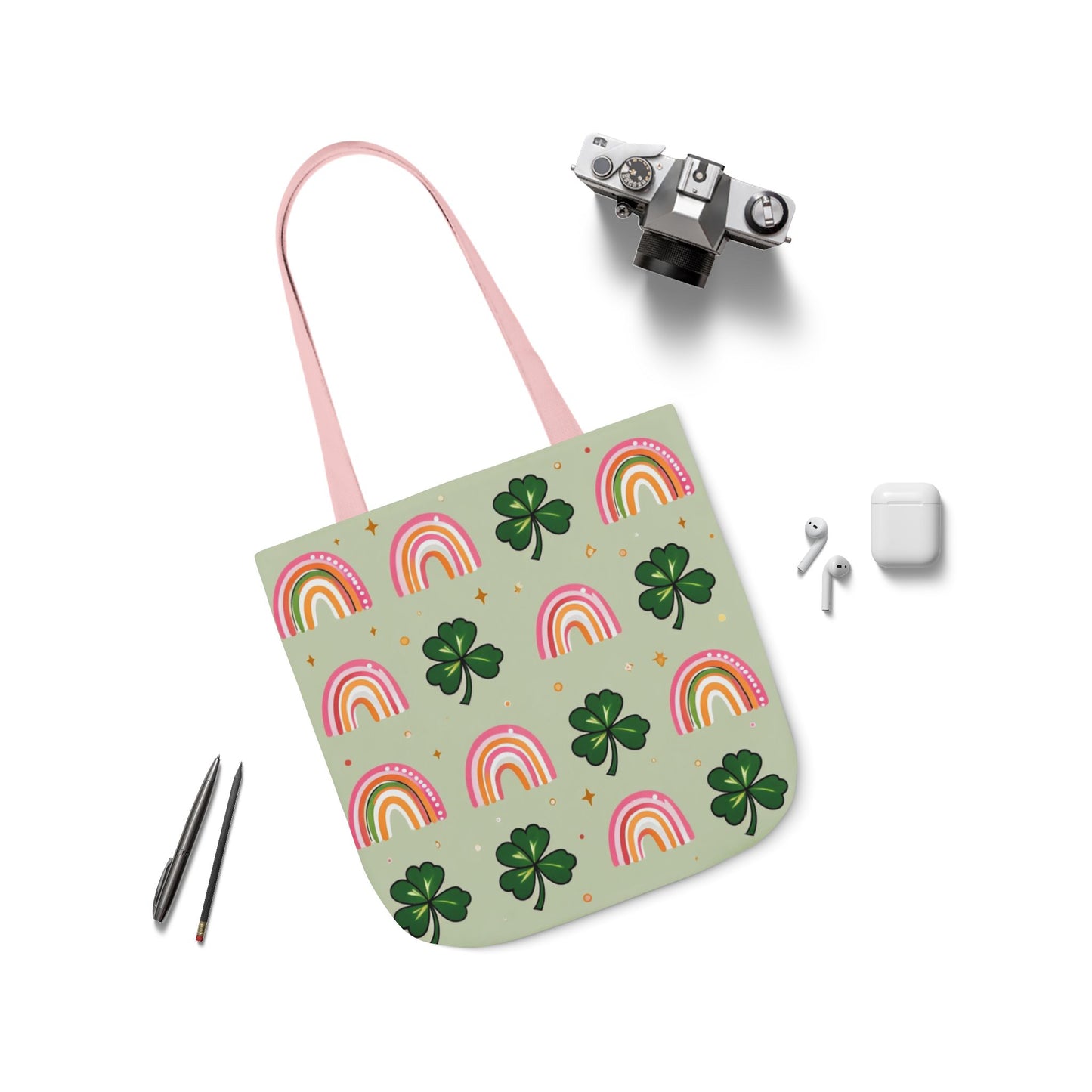 Bolso Tote de la Suerte — Arcoíris y Tréboles