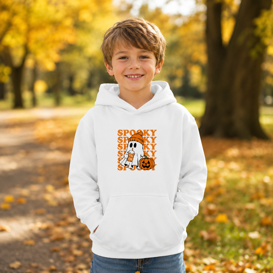 Sudadera Infantil de Halloween — Fantasmas y Calabaza “Spooky”