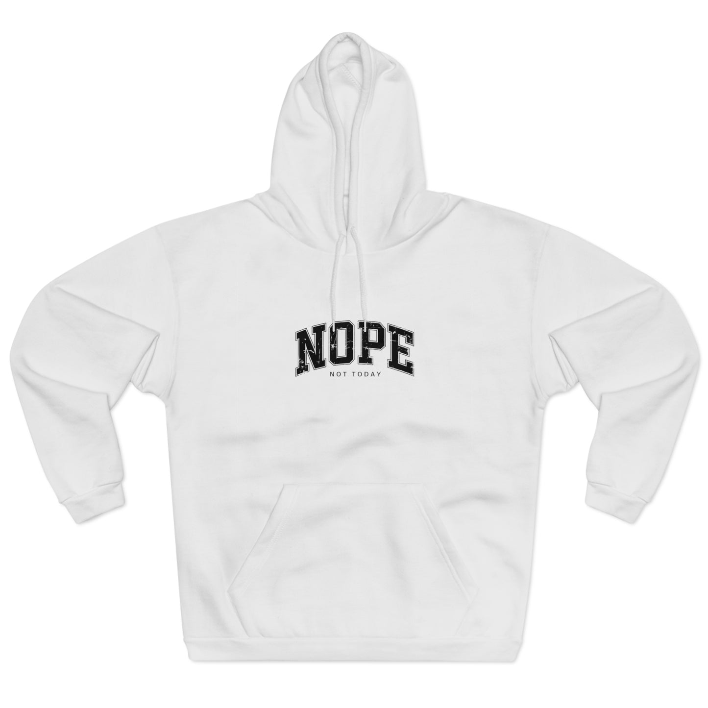 Sudadera “NOPE, Hoy No” — Hoodie Minimalista y Casual con Mensaje Divertido