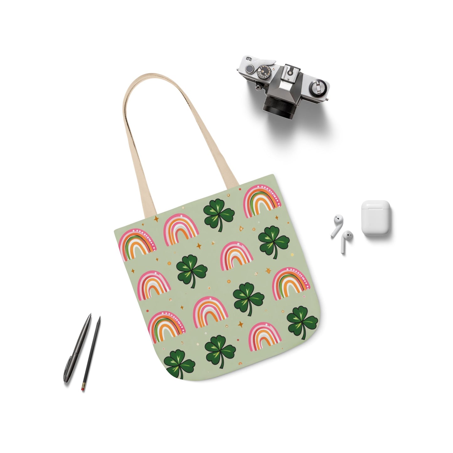 Bolso Tote de la Suerte — Arcoíris y Tréboles